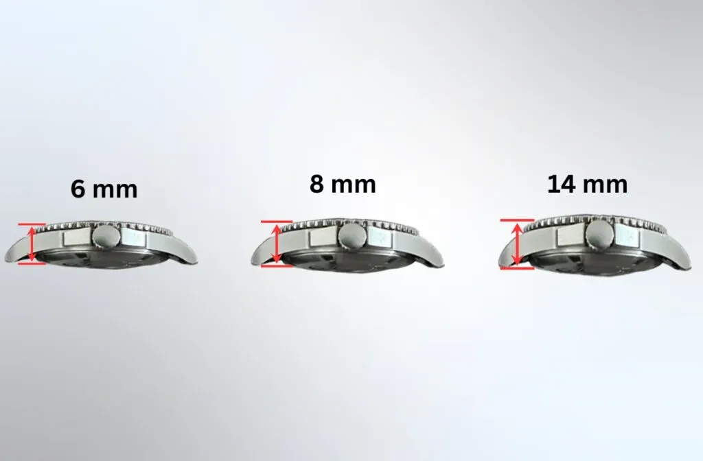 Watch dial sale size comparison