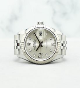 Rolex Datejust 28mm Jubilee 279174 Silver with Star Diamond Dial