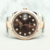 Rolex Datejust 41mm Oyster 126331 Chocolate w 10 Point Diamonds Dial