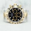 Rolex Daytona Half Gold 116503 Black w Diamond Dial