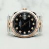 Rolex Datejust 36mm Jubilee 126231 Black w 10 Point Diamond Dial