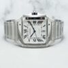 Cartier Santos Large WSSA0018 Silvered Opaline Dial