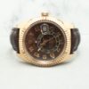 Rolex Sky Dweller Leather 326135 Chocolate Dial