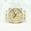 Rolex Datejust 36mm Jubilee 126233 Gold Palm Motif w 10 Diamond Dial