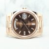Rolex Day Date President 40mm 228235 Chocolate With Baguette Diamond Dial