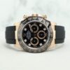 Rolex Daytona RG Oysterflex 116515LN Black with 8 points diamond Dial