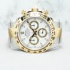 Rolex Dayona Half Gold 116503 White Dial