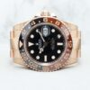 Rolex GMT Master II Rootbeer Rose Gold 126715CHNR Black Dial