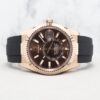 Rolex Sky Dweller Oysterflex 326235 Chocolate Dial