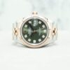 Rolex Datejust 28mm Jubilee 279171 Olive Green w 10 Point Diamond Dial