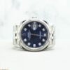 Rolex Datejust 36mm Jubilee 126234 Blue Motif w 10 Points Diamond Dial