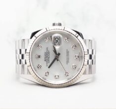 Rolex Datejust 36mm Jubilee 126234 MOP w 10 Point Diamonds Dial