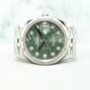Rolex Datejust 36mm Jubilee 126234 Green Palm w 10 Point Diamond Dial