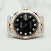 Rolex Datejust 36mm Jubilee 126231 Black w 10 Points Diamond Dial