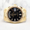 Rolex Day Date President 40mm 228238 Black w Baguette Diamond Dial