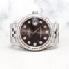 Rolex Datejust Jubilee 278384RBR Dark Grey w 10 Points Diamond Dial PW20083