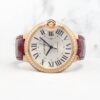Cartier Ballon Bleu Leather WJBB0034 Silvered Sunray-Brushed Dial CW20152