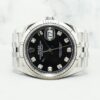 Datejust Jubilee 126234 Black w 10 Points Diamond Dial PW20399