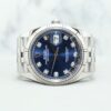 Rolex Datejust Jubilee 126234 Blue w 10 Points Diamond Dial CW20157