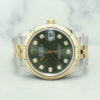 Datejust Jubilee 278273 Olive Green w 10 Points Diamond Dial PW20858
