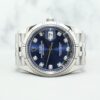 Rolex Datejust Jubilee 126234 Blue w 10 Points Diamond Dial PW21158
