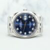 Rolex Datejust Jubilee 126234 Blue w 10 Points Diamond Dial CW20181