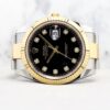 Rolex Datejust Oyster 126333 Black w 10 Points Diamond Dial