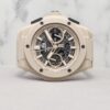Hublot Big Bang Integrated Beige Bracelet 451.CZ.4620.CZ Matte Beige Skeleton Dial PW21927