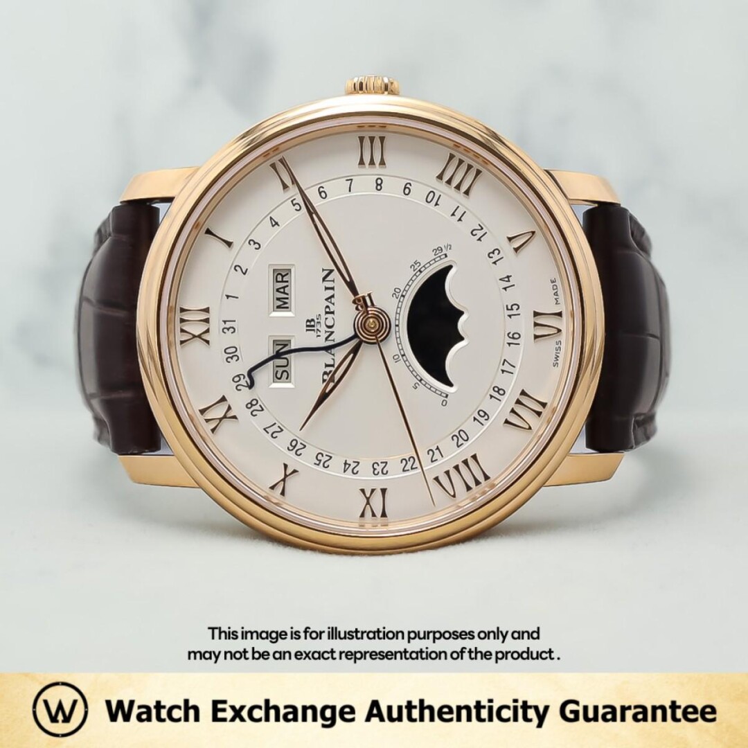 Pre-owned Blancpain Quantième Quantième Complet Leather 6654-3642-55B Opaline | Watch Exchange Singapore Pre-owned Blancpain Quantième Quantième Complet Leather 6654-3642-55B Opaline | Watch Exchange Singapore