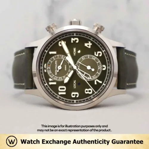 Complications Calatrava Pilot Travel Time Chronograph Leather