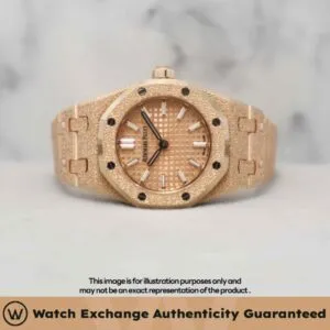 Royal Oak Mini Frosted Gold Quartz Bracelet