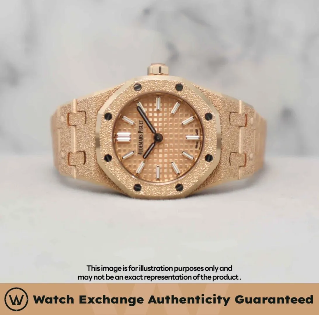 Royal Oak Mini Frosted Gold Quartz Bracelet