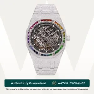 Royal Oak Frosted Gold Double Balance Wheel Openworked Rainbow Bracelet